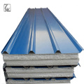 Low Cost Roofing Materials 0.5mm Steel Surface Insulated Interior PU / EPS Sandwich Roofing Panel